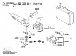 Bosch 0 601 380 903 Gws 7-115 Angle Grinder 230 V / Eu Spare Parts